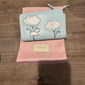 Radley London Kids' Light Blue Floral Wallet